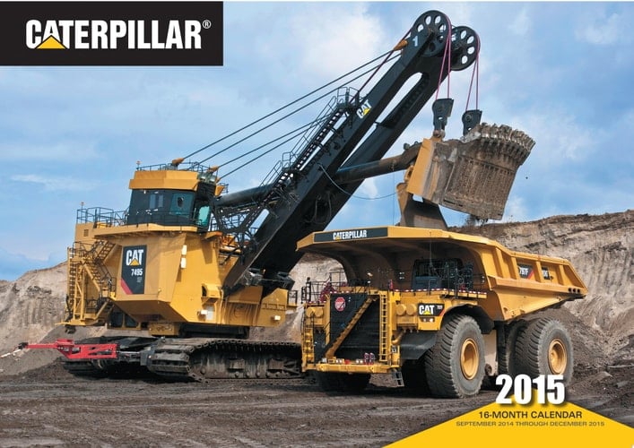 Caterpillar 2015 16-Month Calendar September 2014 Through December 2015