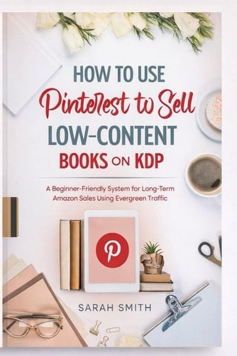 How to Use Pinterest to Sell Low-Content Books on KDP: A Beginner-Friendly System for Long-Term Amazon Sales Using Evergreen Traffic
