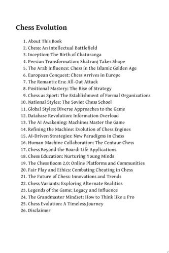 Chess Evolution