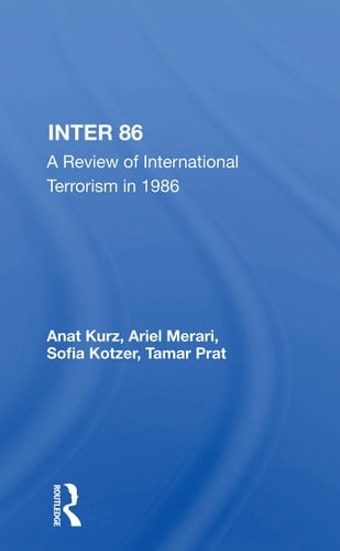 Inter 86 A Review of International Terrorism in 1986