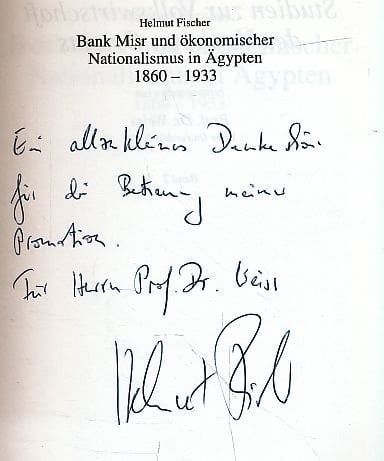 Bank Miṣr und ökonomischer Nationalismus in Ägypten 1860-1933
