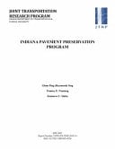 Indiana Pavement Preservation Program