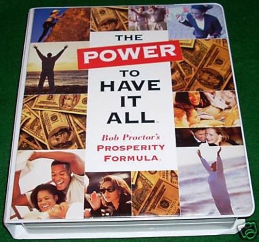 The Power to Have It All-bob Proctor's Prosperity Formula-(clamshell Has 2 VHS and 8 Cd's)