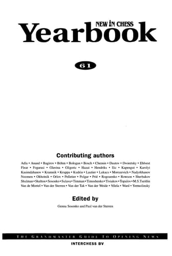 New in Chess Yearbook 60 (2001)