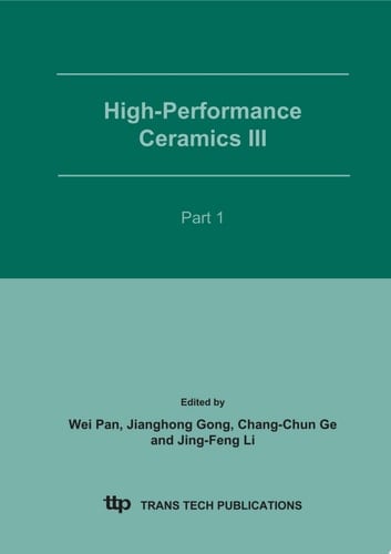 High-Performance Ceramics III