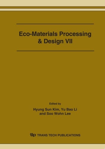 Eco-Materials Processing & Design VII