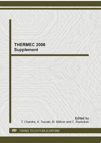 THERMEC 2006 Supplement