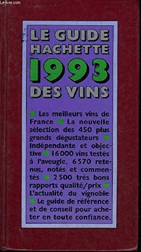 Le guide Hachette 1993 des vins