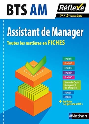 Assistant de manager toutes les matières en fiches