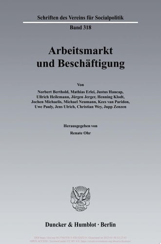 Arbeitsmarkt und Beschäftigung