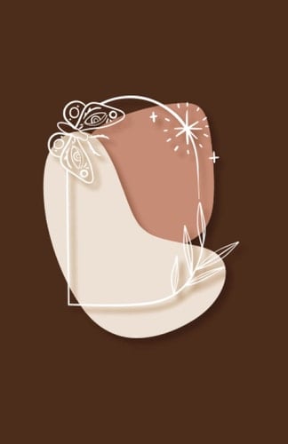 Brown Butterfly Journal: Notebook with white sheets, dots and numbered pages perfect for writing, tracking and planning. Ideal gift for women