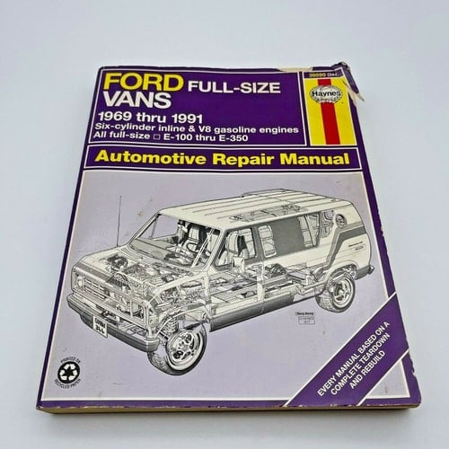 Haynes Ford Vans Owners Workshop Manual, No. 344 1969-1990