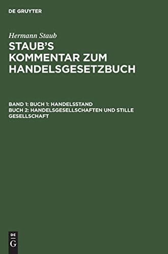 Buch 1: Handelsstand, Buch 2: Handelsgesellschaften und Stille Gesellschaft