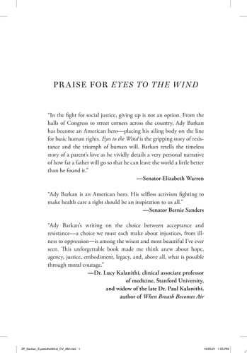 Eyes to the Wind A Memoir of Love and Death, Hope and Resistance