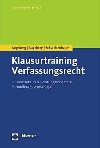 Klausurtraining Verfassungsrecht Grundstrukturen, Prüfungsschemata, Formulierungsvorschläge