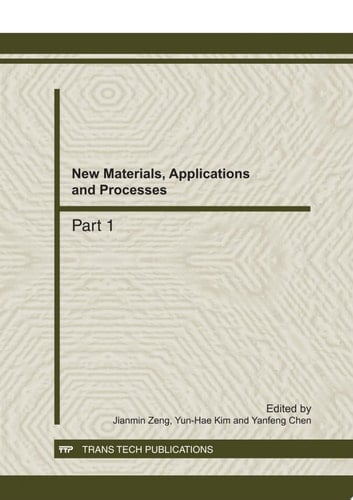 New Materials, Applications and Processes