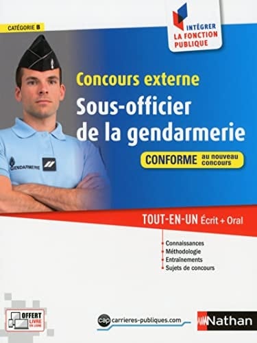 Concours externe sous-officier de la gendarmerie tout-en-un écrit+oral