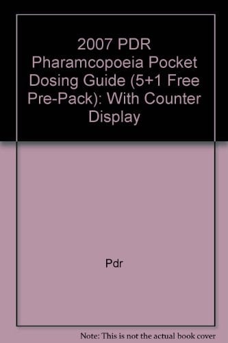 2007 PDR Pharamcopoeia Pocket Dosing Guide (5+1 Free Pre-Pack) With Counter Display