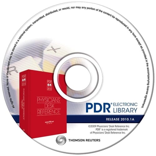 2010 PDR Electronic Library on CD-ROM.
