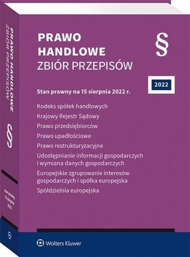 Prawo handlowe zbiór przepisów 2022