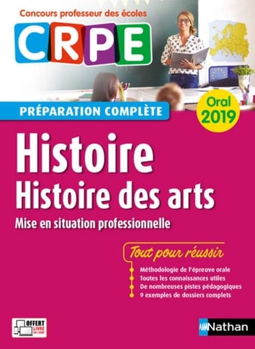 Histoire, histoire des arts Oral