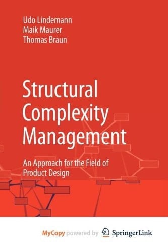 Structural Complexity Management An Approach for the Field of Product Design