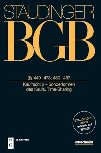 §§ 449-473; 480-487 (Kaufrecht 2 - Sonderformen des Kaufs, Time-Sharing)