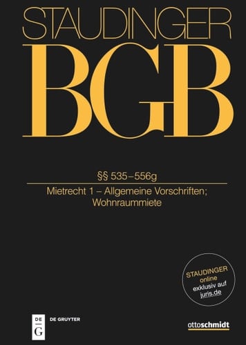 §§ 535-556g (Mietrecht 1 - Allgemeine Vorschriften; Wohnraummiete)