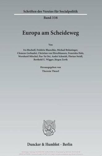 Europa am Scheideweg