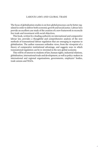 Labour Laws and Global Trade