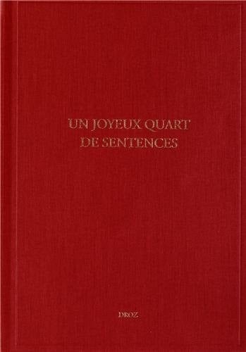 Un joyeux quart de sentences