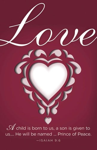 Love Paper Art Advent Bulletin (Pkg of 50)