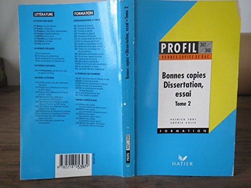 Bonnes copies : dissertation, essai