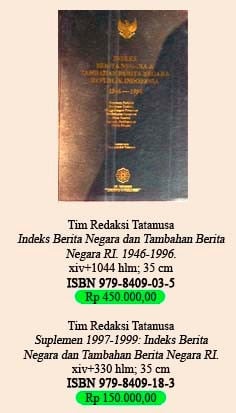 Indeks koperasi dalam Berita negara Republik Indonesia, 1953-1996