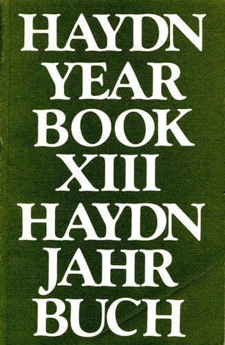 Haydn Jahr Buch