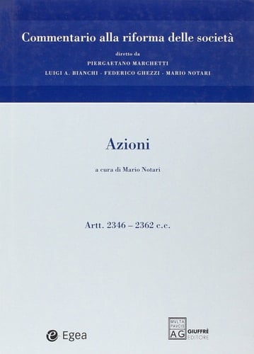 Azioni artt. 2346-2362 C.c