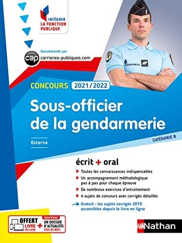 Concours Sous-officier de la gendarmerie Catégorie B
