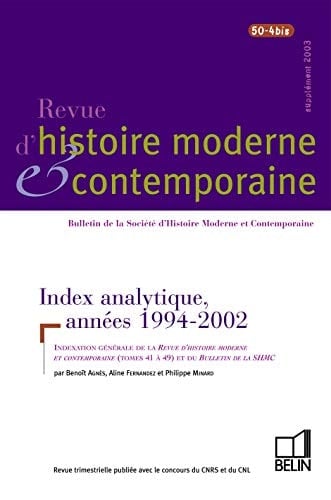 Index analytique, années 1994-2002