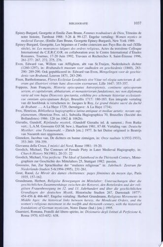 "Seuen maniren van minnen" van Beatrijs van Nazareth het mystieke proces en mystagogische implicaties