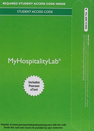 Exploring the Hospitality Industry Myhospitalitylab With Pearson Etext Access Card