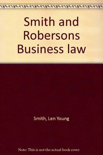 Smith and Roberson's Business law