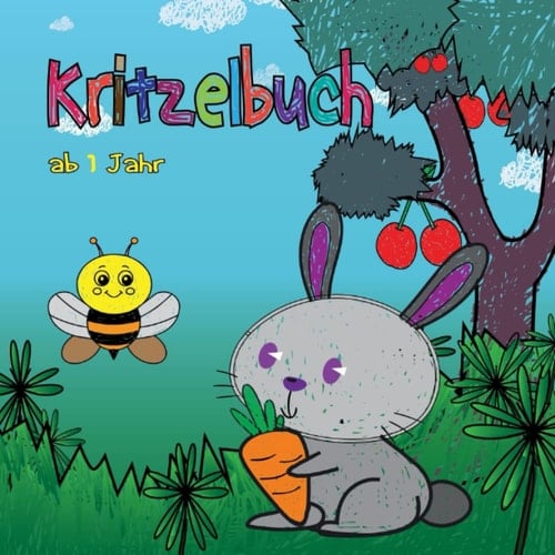 Kritzelbuch ab 1 Jahr: Malbuch für Kinder mit 60 schönen Motiven zum Ausmalen und Kritzeln. Klasse Beschäftigung ... Geschenk für Babyparties und Geburtstage. (German Edition)