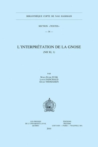 L'Interprétation de la gnose NH XI, 1