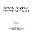 Svenska original (Swedish Edition)