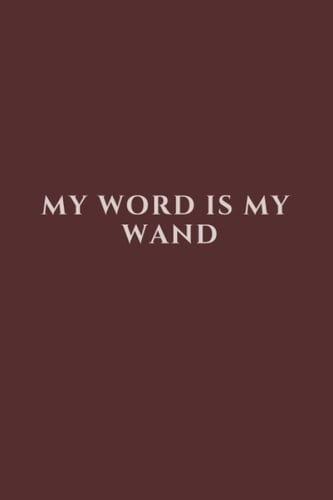 'My Word Is My Wand' Notebook Journal (6x9") Red