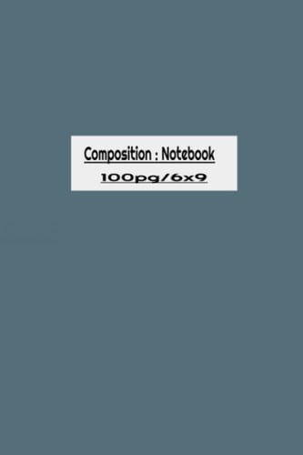 Grey Composition Notebook / 100pg/6x9