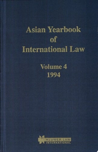 Asian Yearbook of International Law 1994