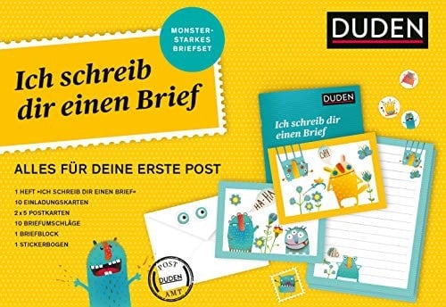 Ich schreib dir einen Brief Alles für deine erste Post - mit 16-seitigem Heft, Briefpapier, Stickern, Umschlägen und Co.