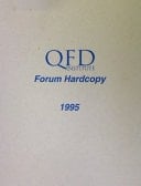 QFD Institute Forum Hardcopy 1995