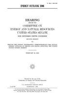 Energy Outlook 2006